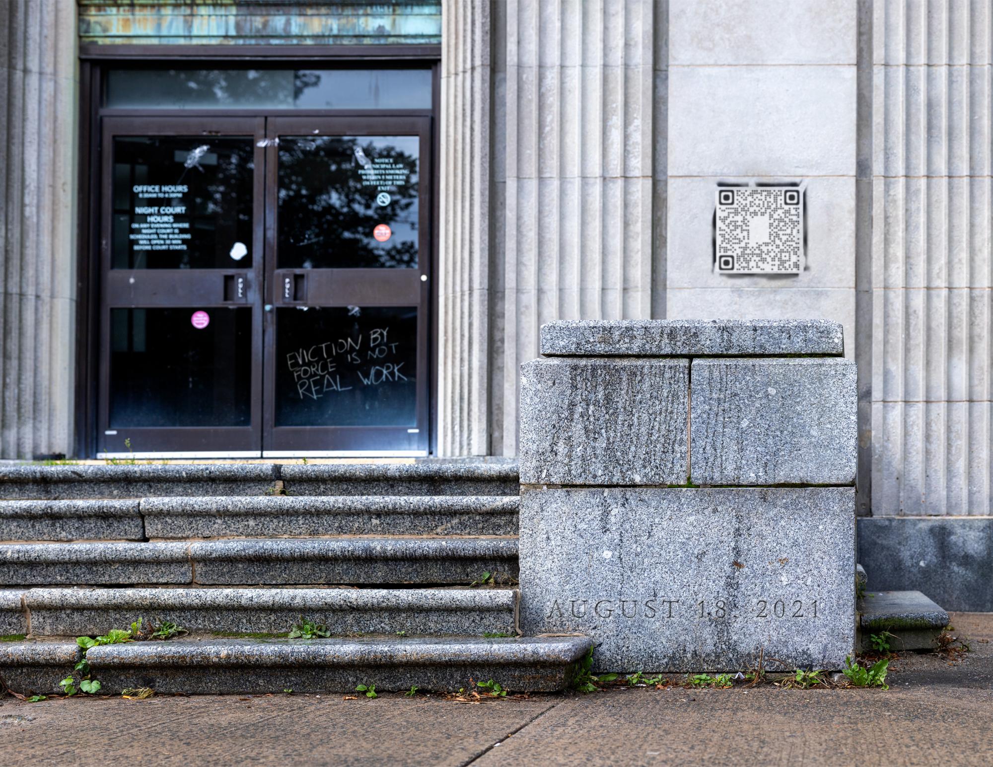 Front doors of the Halifax Memorial Library