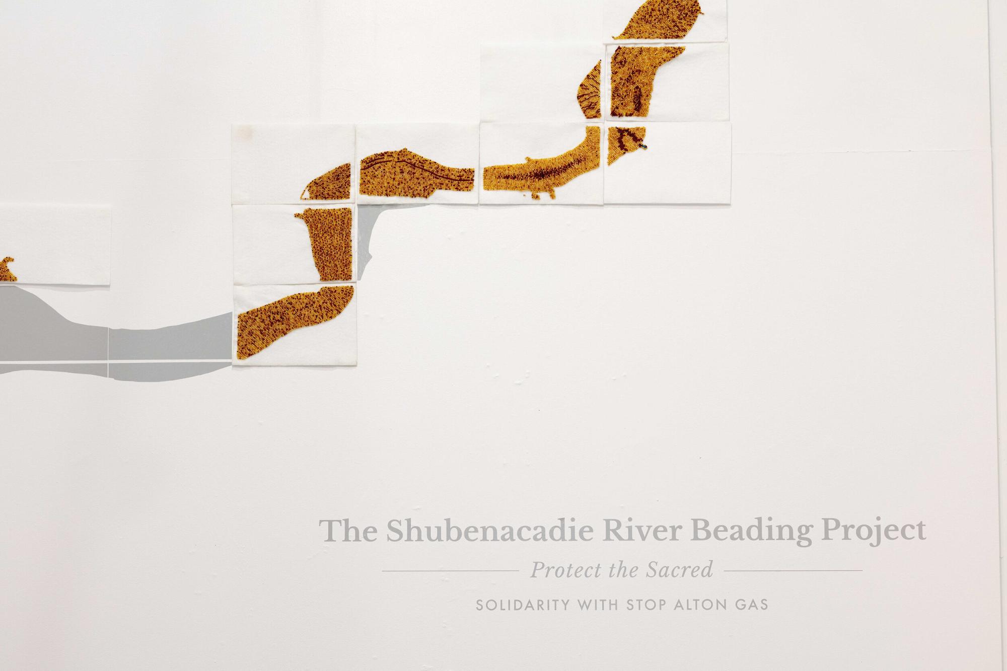 Shubie River Beading Project gallery installation 