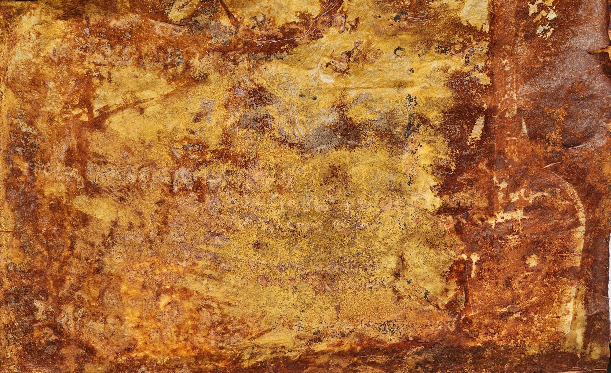 Paper and grease-resist rust print (2/2)
