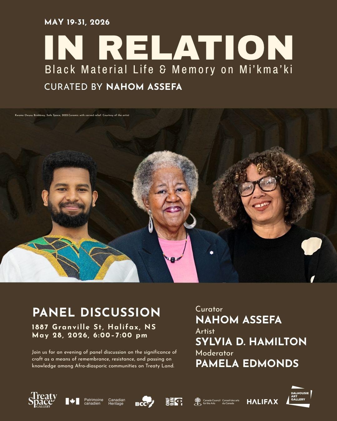 A young black man in traditional Ethiopian clothing, an elderly black woman and another black woman smile at the viewer. A conversation with curator Nahom Assefa and artist, filmmaker, and writer Sylvia D. Hamilton, moderated by Pamela Edmonds.