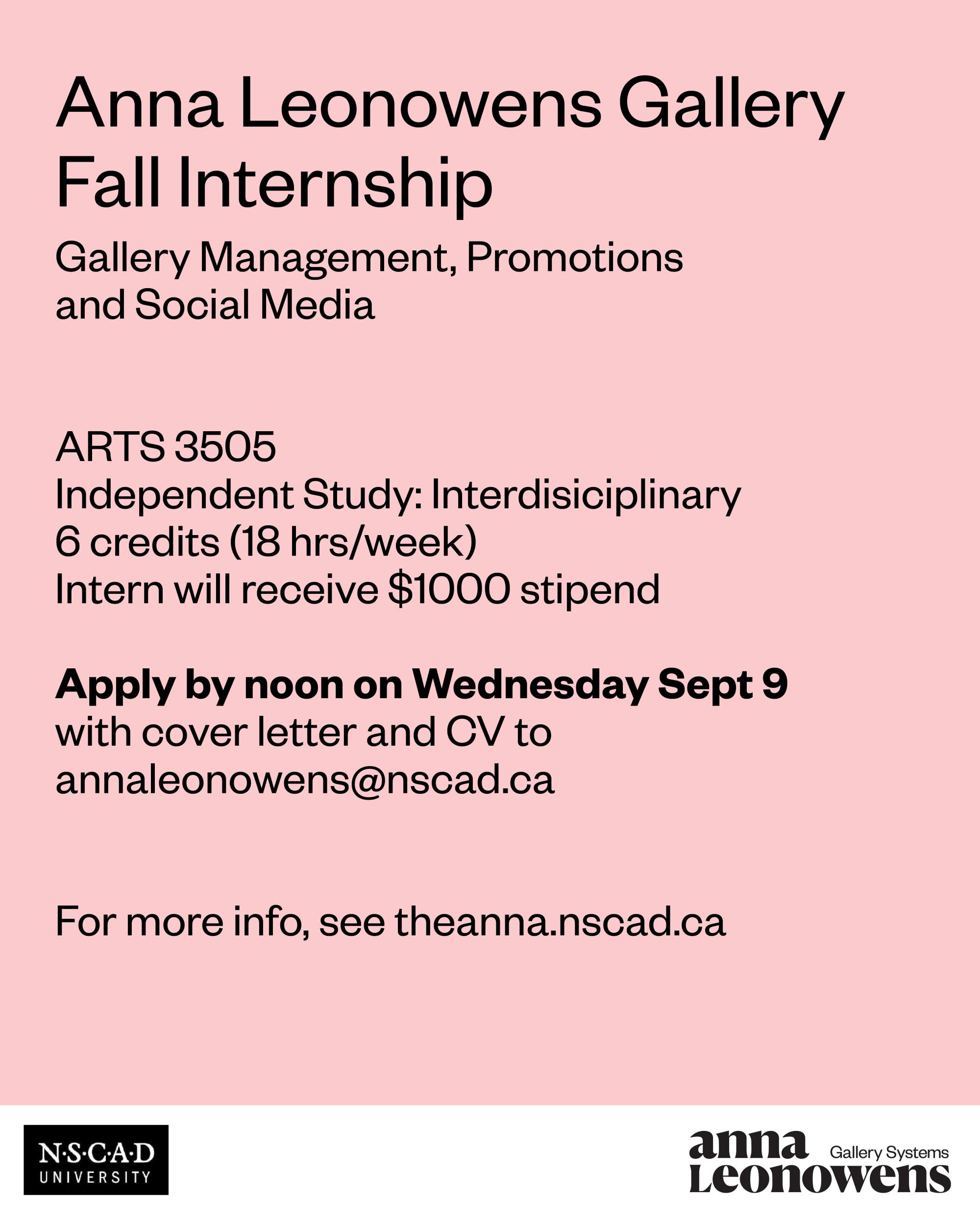 Fall internship